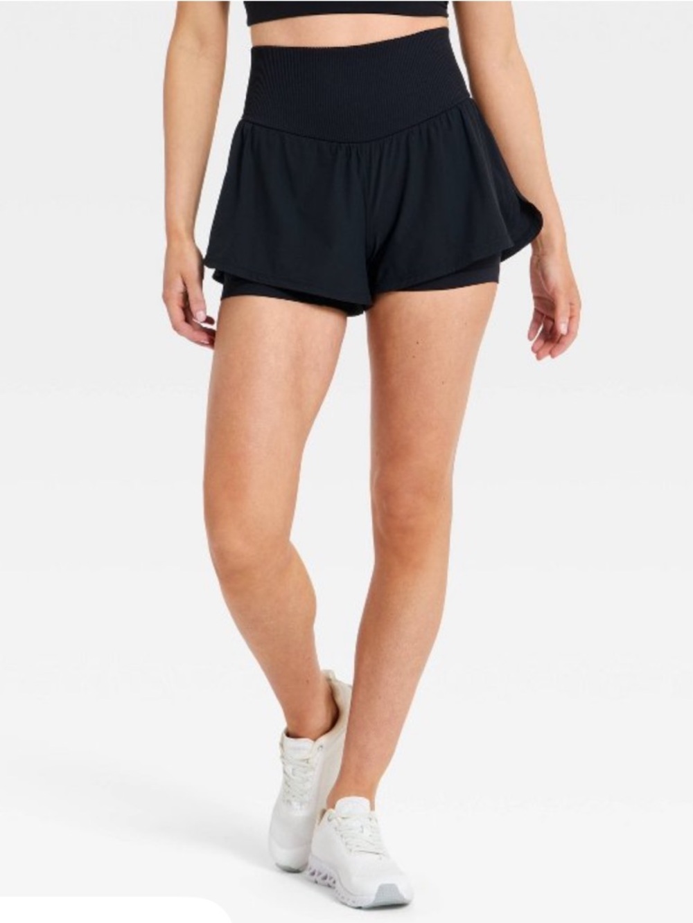 JoyLab Black Woven High-Waist Shorts, Size XS, NWT